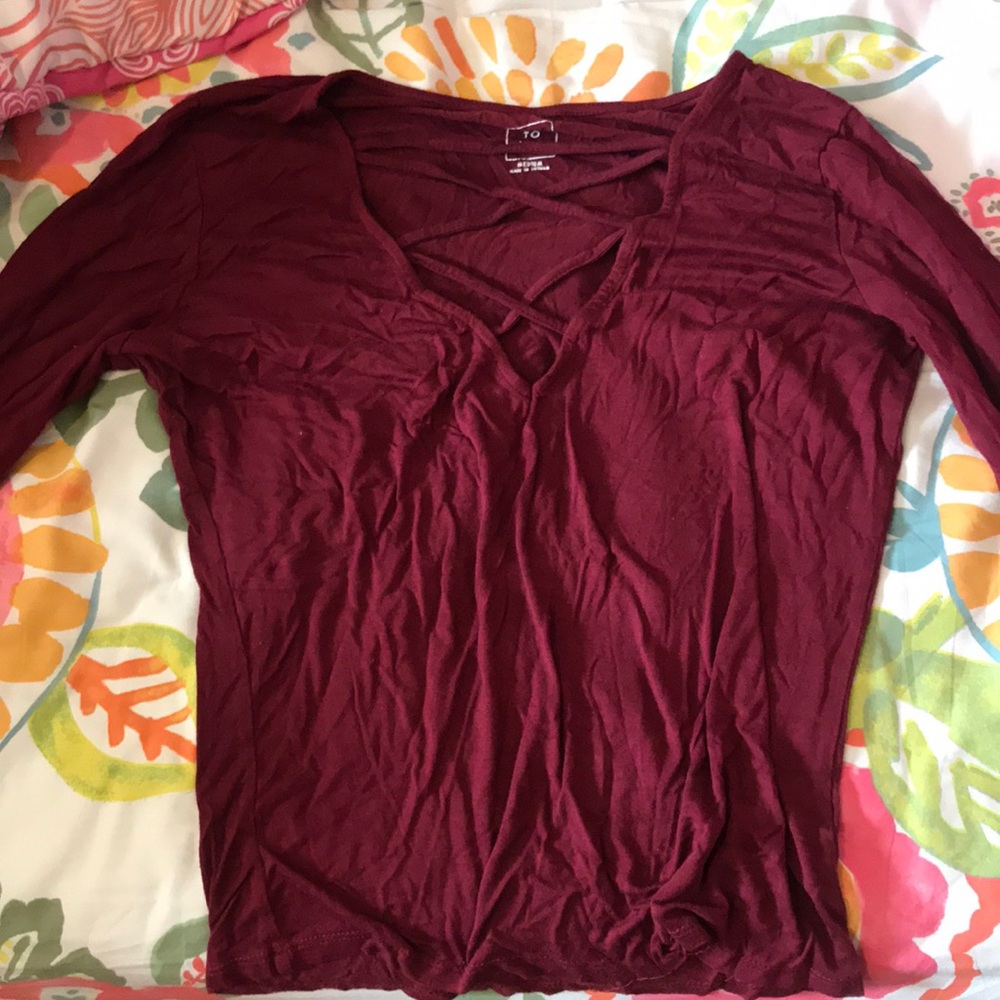ME to WE Maroon Blouse